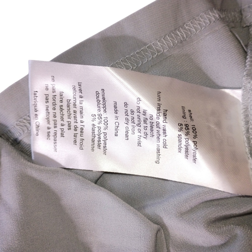 Oleg Cassini Mystic Grey Embroidered Cape Pan Mesh Sheer Top Plus Size 14 NEW - Picture 9 of 13